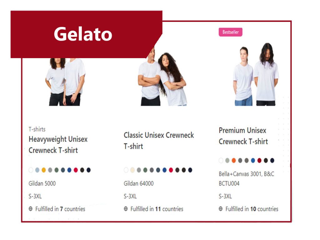 Gelato - POD service with free inbuilt mockup generator
