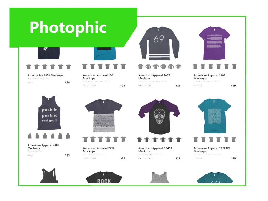 Photofic Storefront 2 - a stand alone app for mock-up generator for t- shirts 