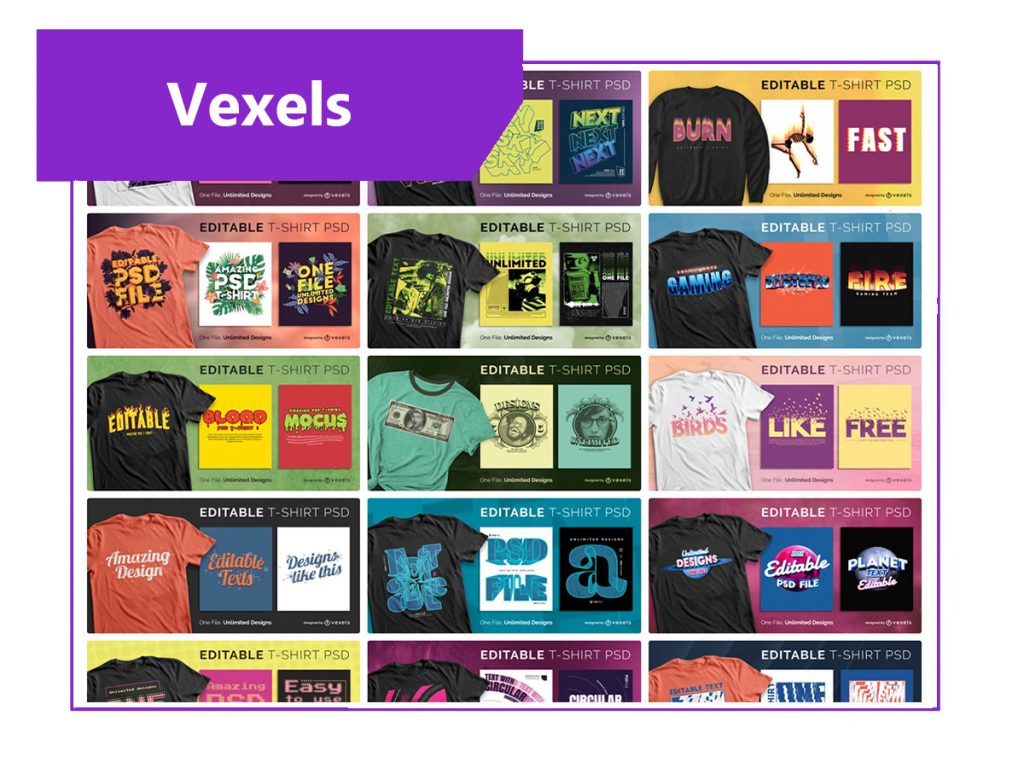Vexels.com a mock-up generator providing mock-ups in .psd format