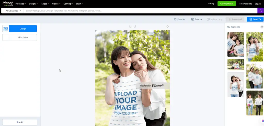 Placeit mockup generator