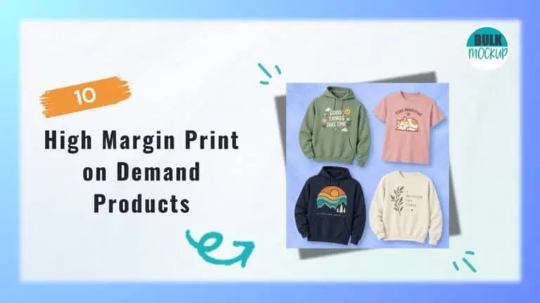 High margin print on demand products featuring custom hoodies