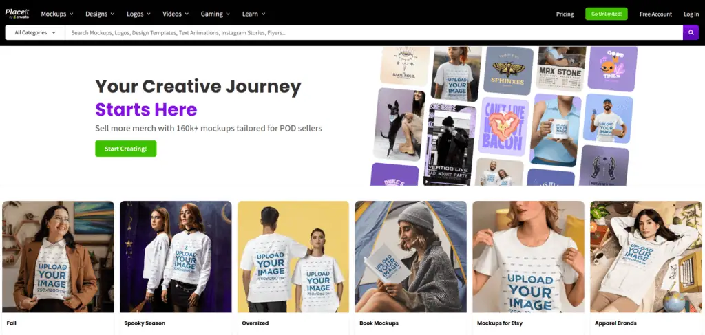 Placeit best mockup site