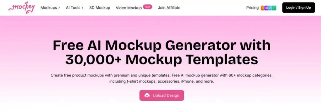 Mockey homepage