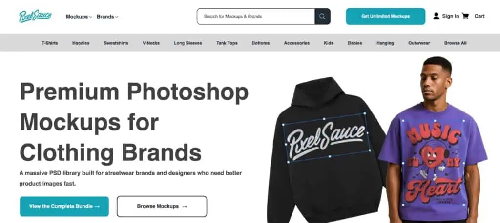 Pixel sauce homepage