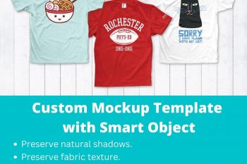 custom mockup template with smart object service