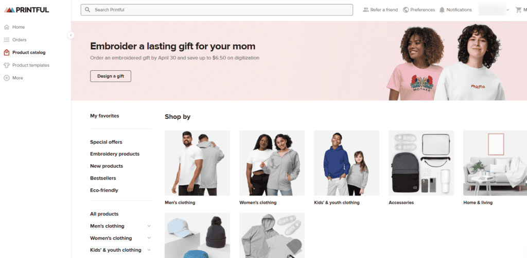 Select your product category and type