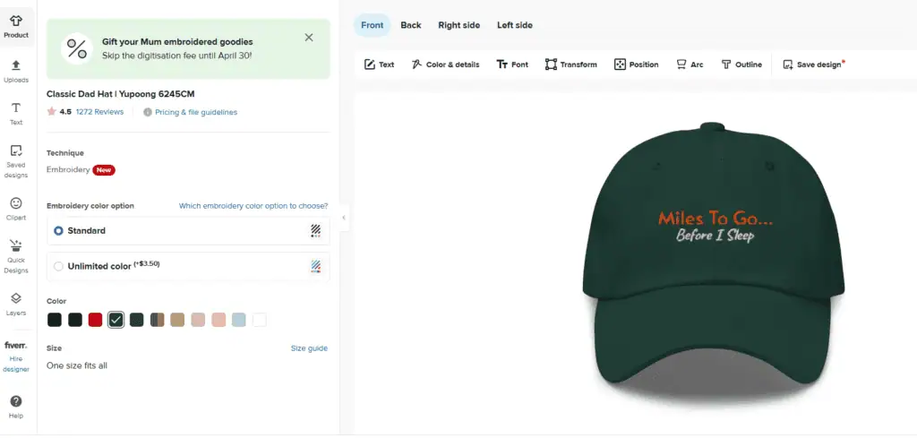 Upload or drag-and-drop your design
