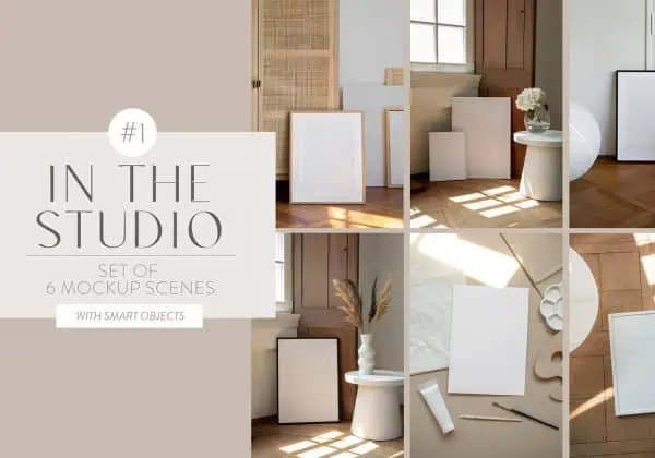 In The Studio Mockup Set