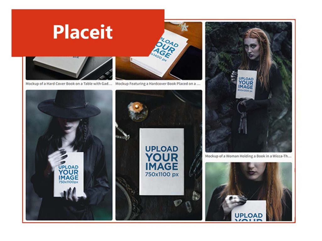 haloween them book mockup templates from placeit.net