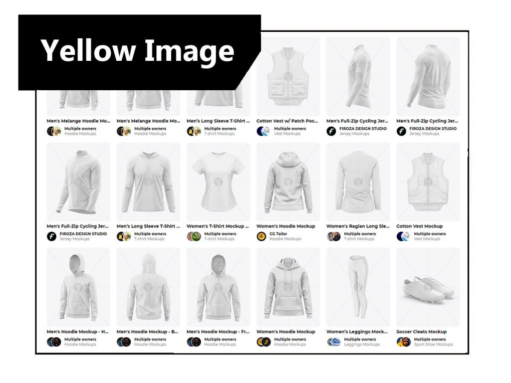 Yellow Image - largest PSD mockup collection
