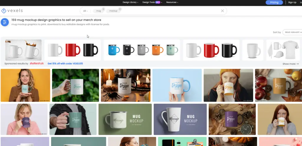 Vexels mug mockup template website