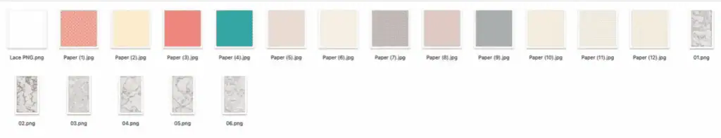 Marble and paper texture design files