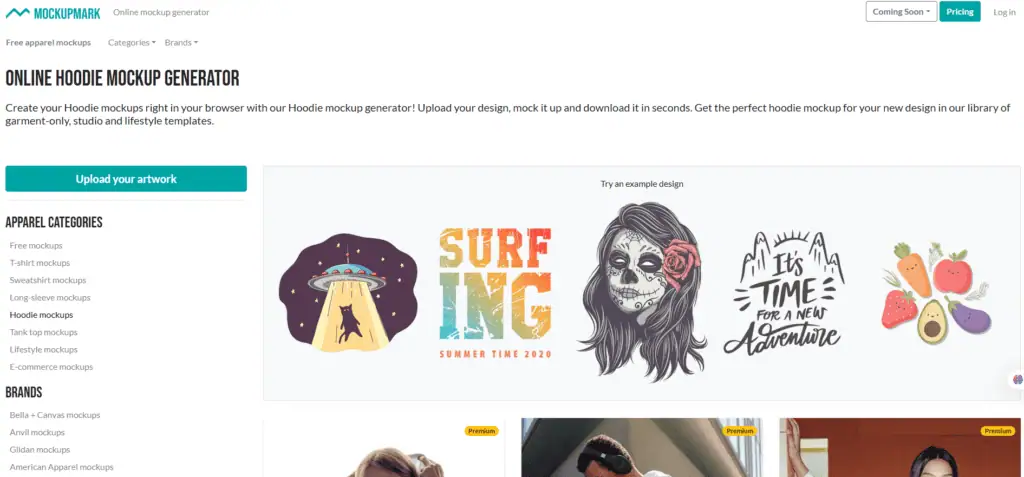 Mockup mark hoodie generator
