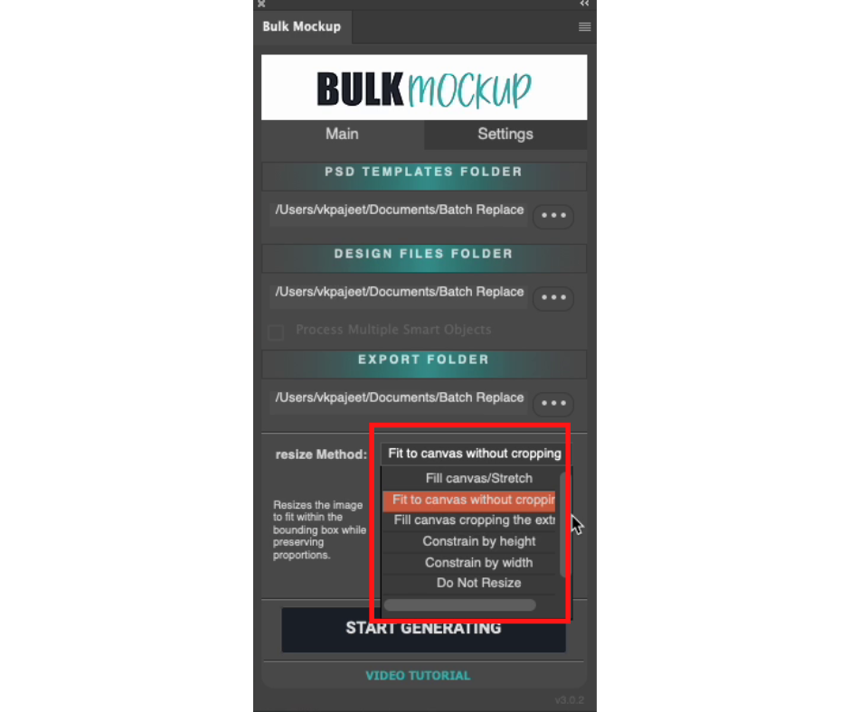 Bulk Mockup v3 Image resizing Options