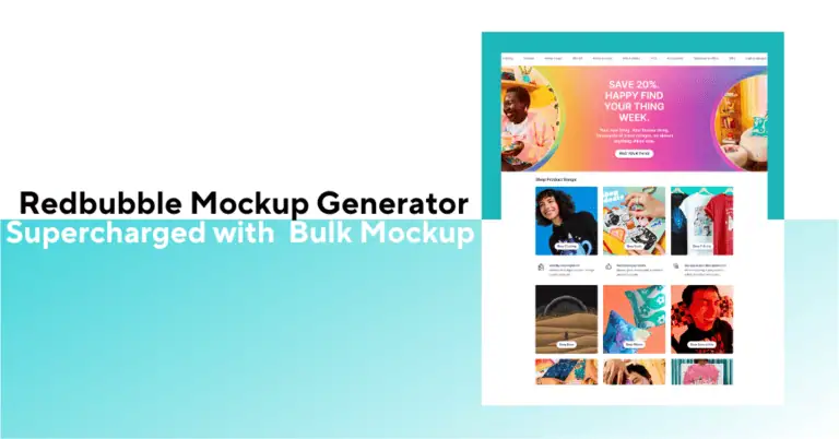 Redbubble mockup generator