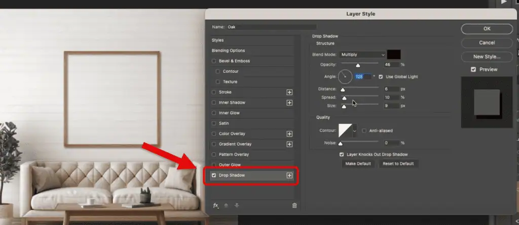 7 add realistic shadow