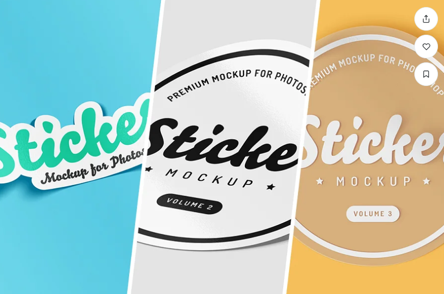 Sticker Mockup Bundle