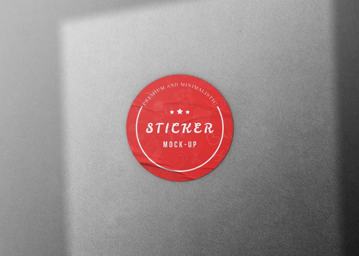 Ultra Realistic Sticker Mockup v-2