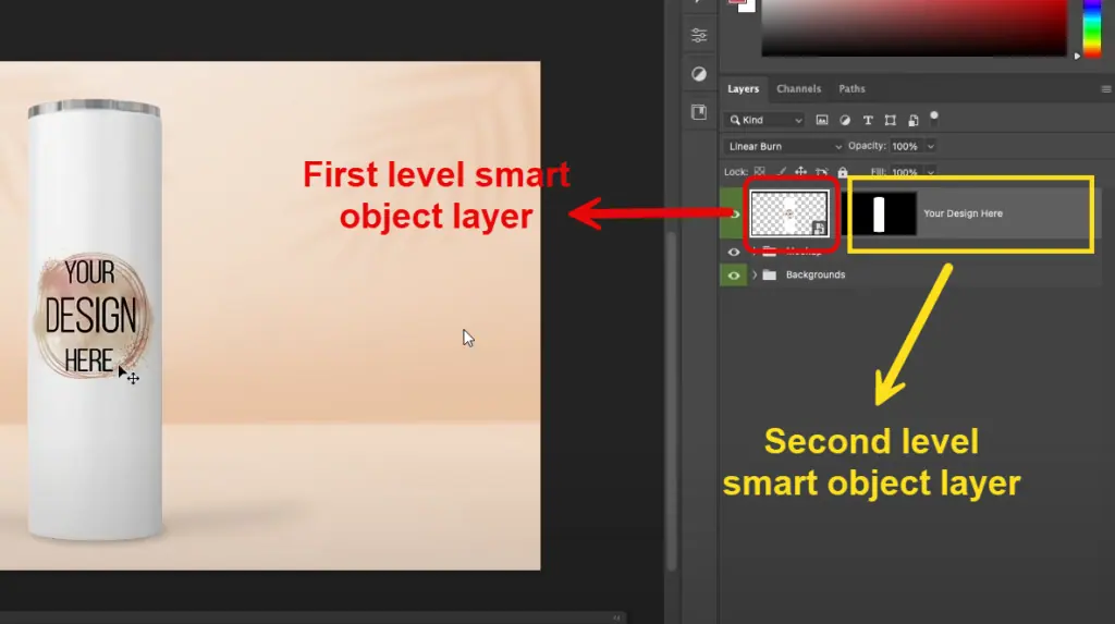 Nested smart object layer
