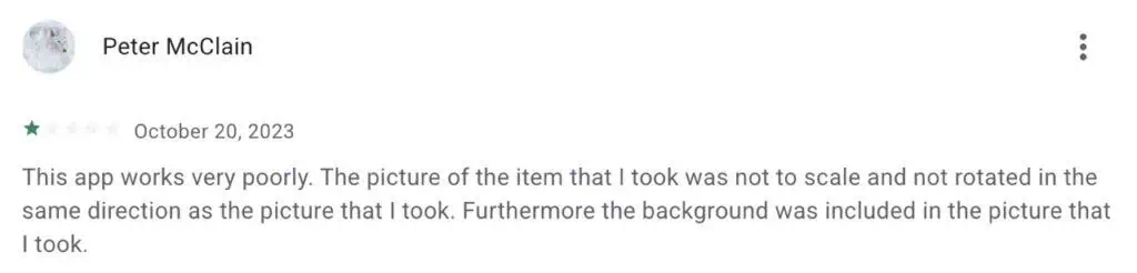 Negative feedback of Artplacer on google play