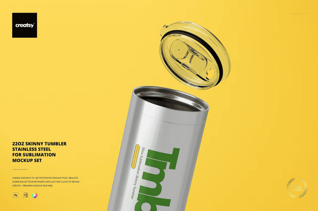 22 oz Sublimation Tumbler Mockup
