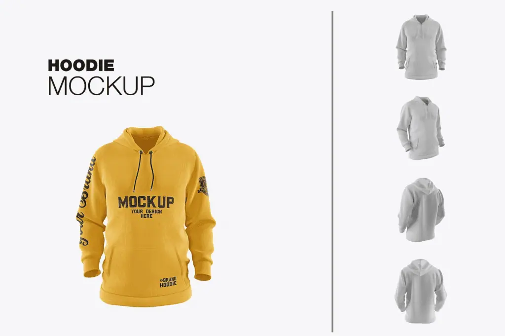 3D Sweatshirt Hoodie Mockup
