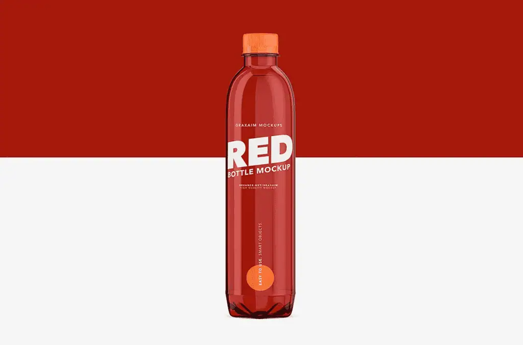500ml Water Bottle Mockup