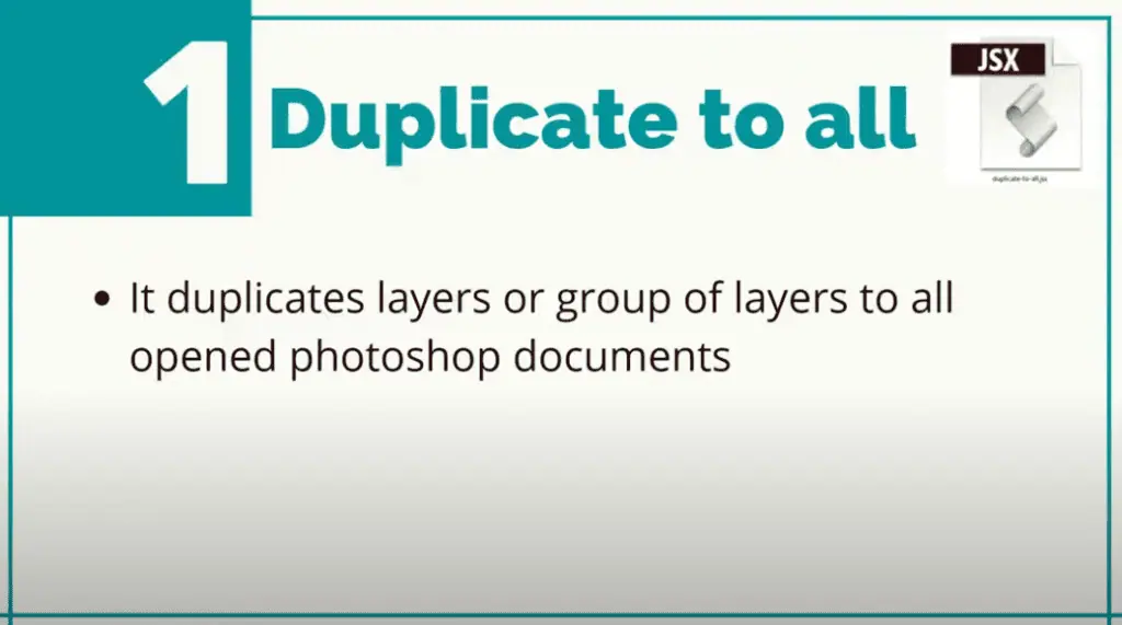 Duplicate Plugin For Photoshop - Duplicate to all