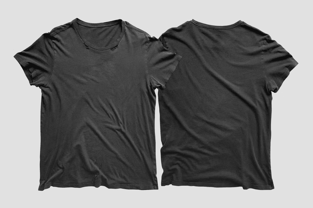 Front and Back T Shirt Mockup – Distressed
