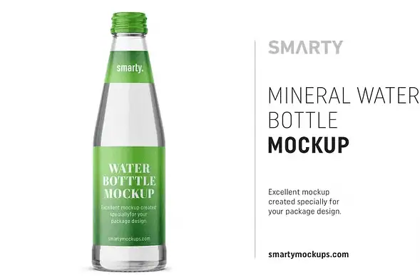 Mineral Water Bottle Mockup