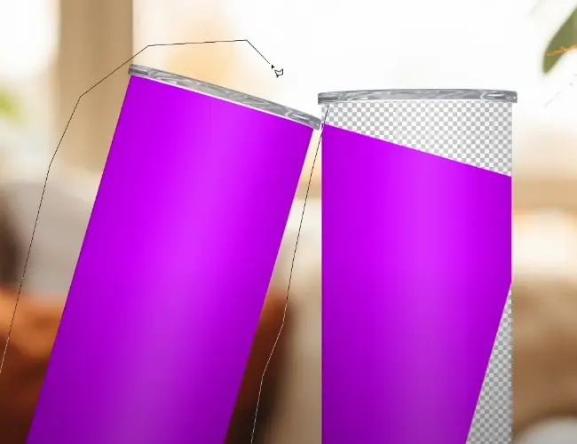 working on the left tumbler