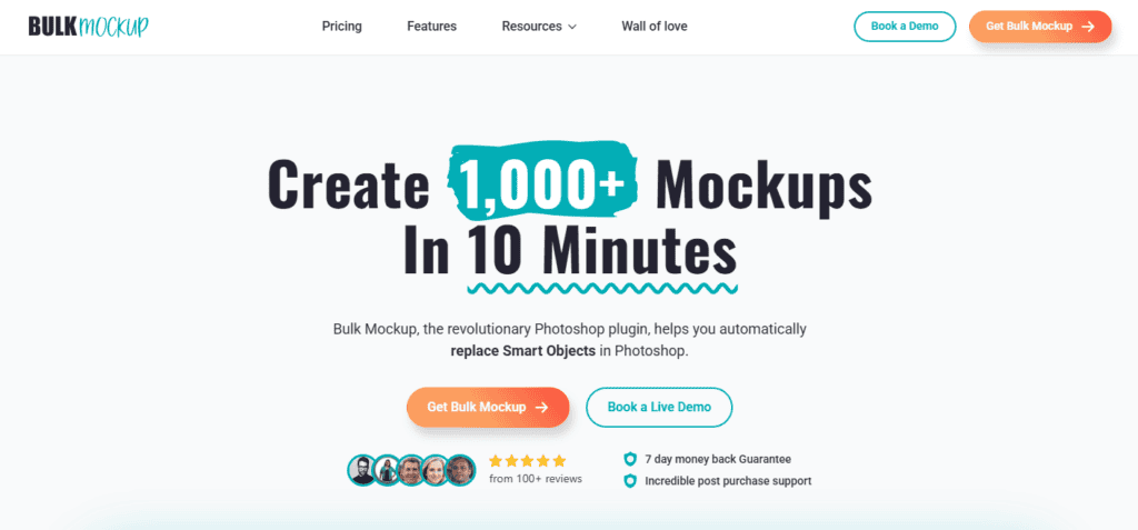 Bulk Mockup Photoshop plugin batch mockup generation