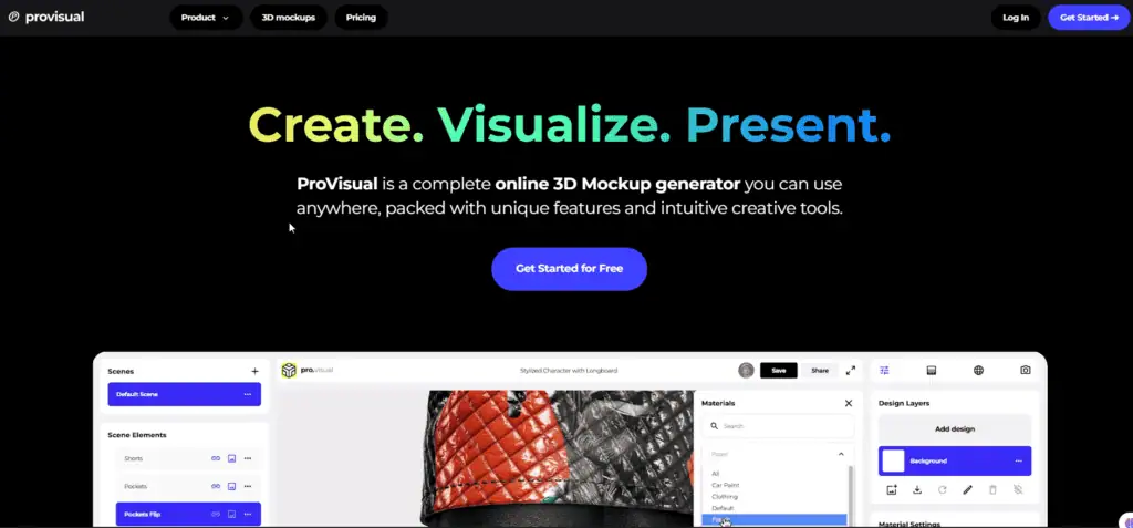 provisual 3D mockup