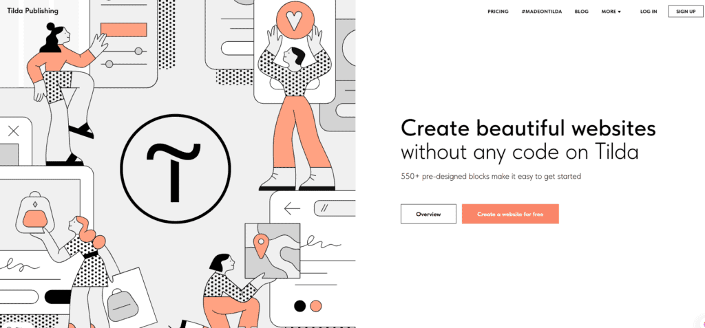 Tilda mockup website generator