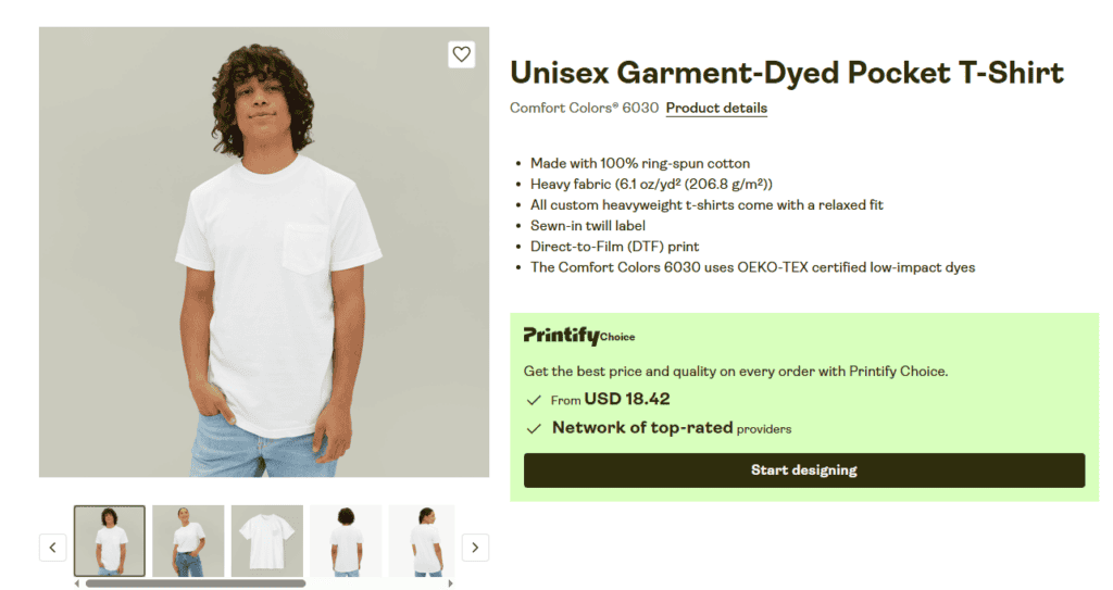 tshirt mockup template Printify