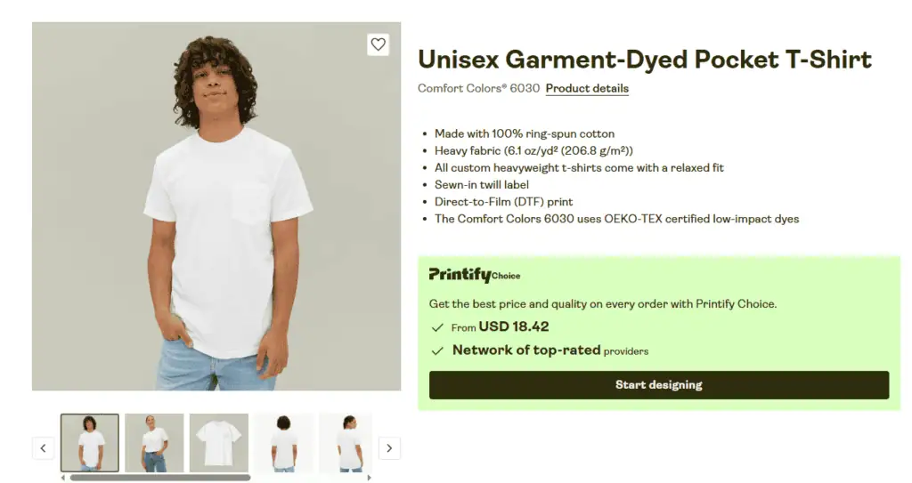 tshirt mockup template Printify