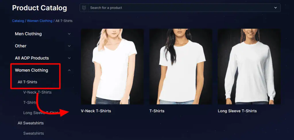 Mydesigns women tshirt templates
