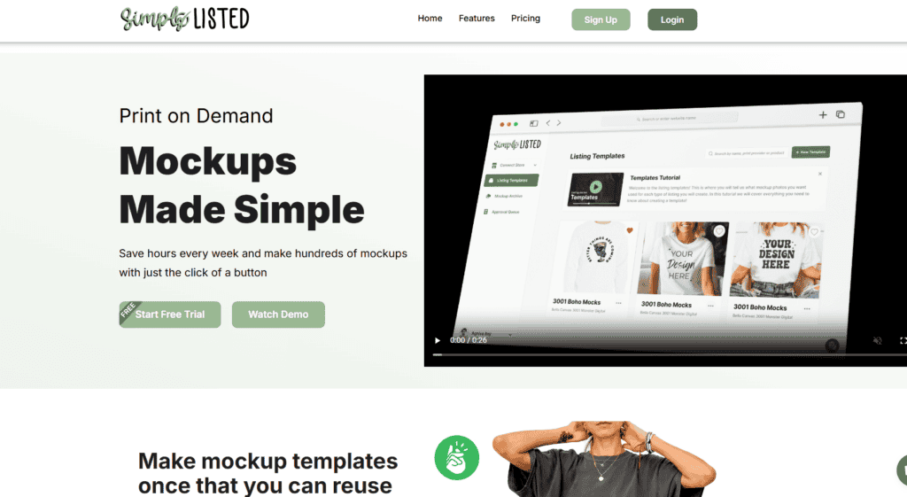 Simply Listed homepage