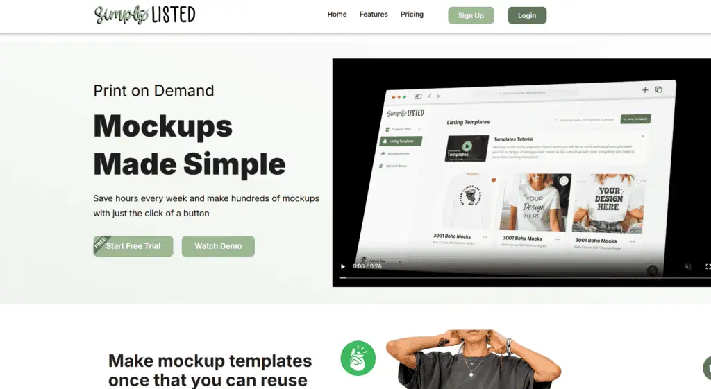 Simply Listed homepage