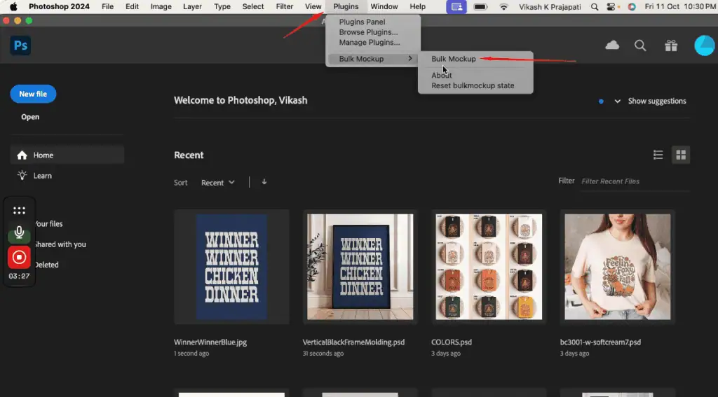 Connect your folders in the Bulk Mockup plugin