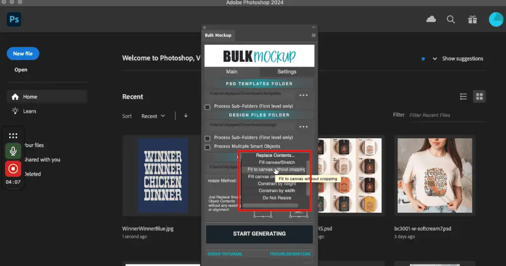 Fit to Canvas Without Cropping