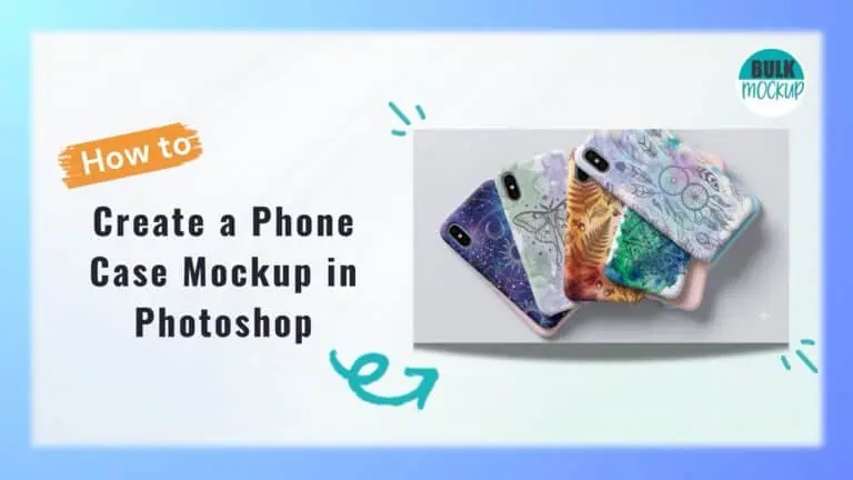 Custom phone case mockup created in Photoshop
