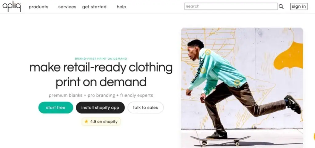 Apliiq homepage
