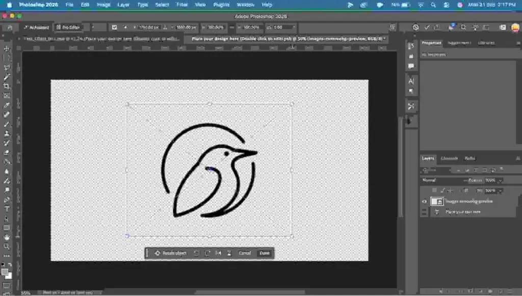 Check the alignment of logo