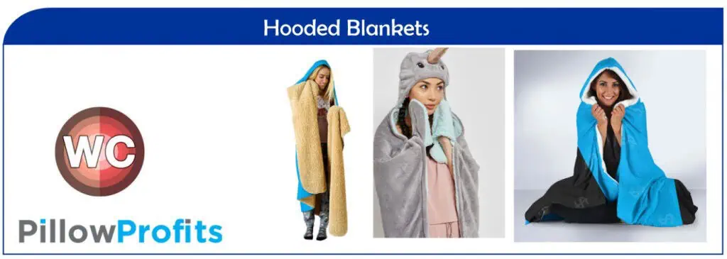 Print on demand hooded blankets