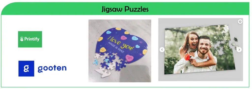 Print on demand jigsaw puzzles