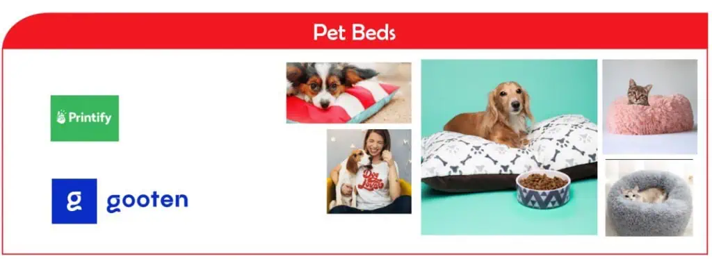 Print on demand pet beds