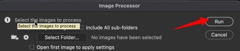 Run batch resize