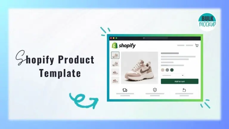 Shopify product template featuring a sneaker product page
